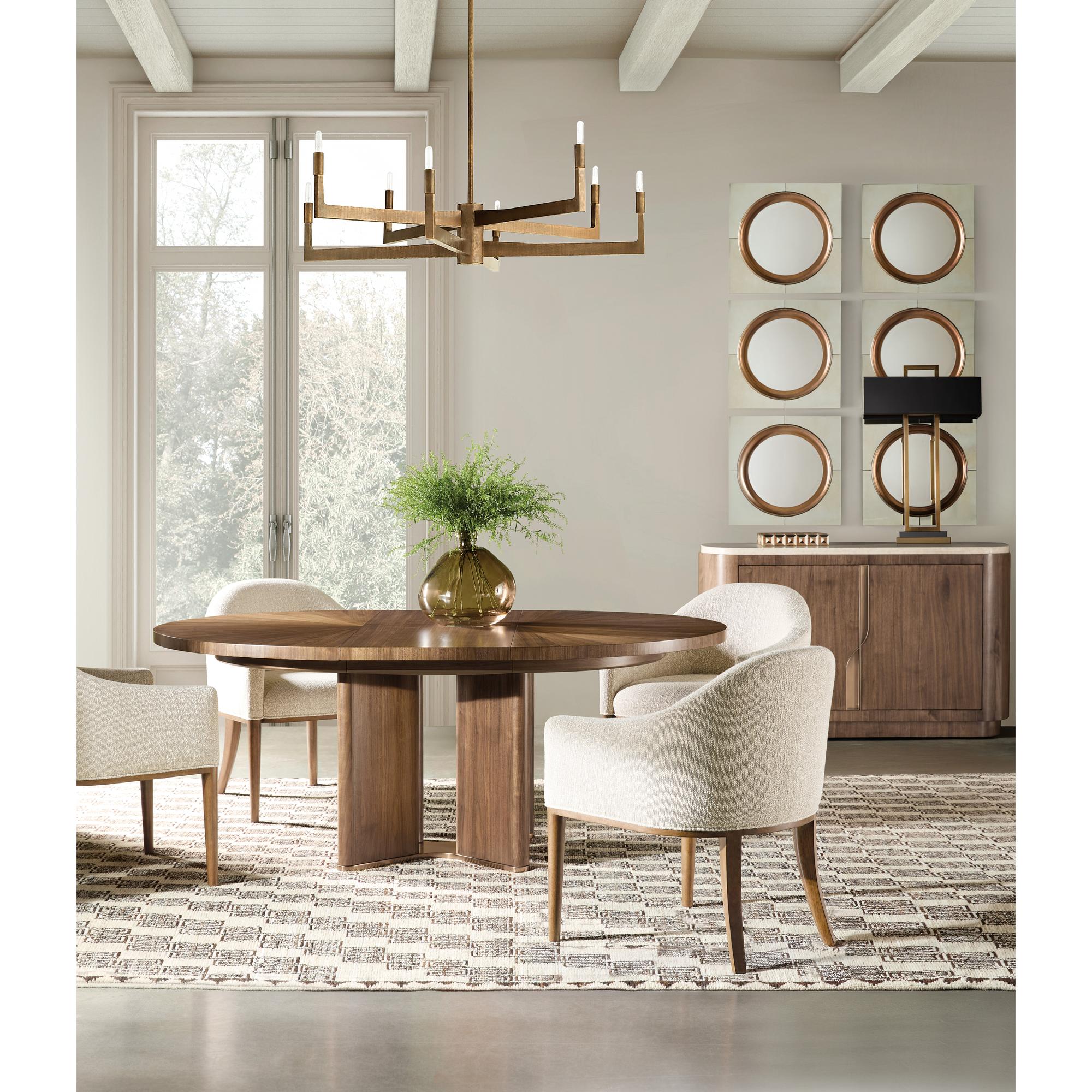 Eleana Round Dining Table with One 20-inch Leaf 5 Eleana Round Dining Table with One 20-inch Leaf - Image 5