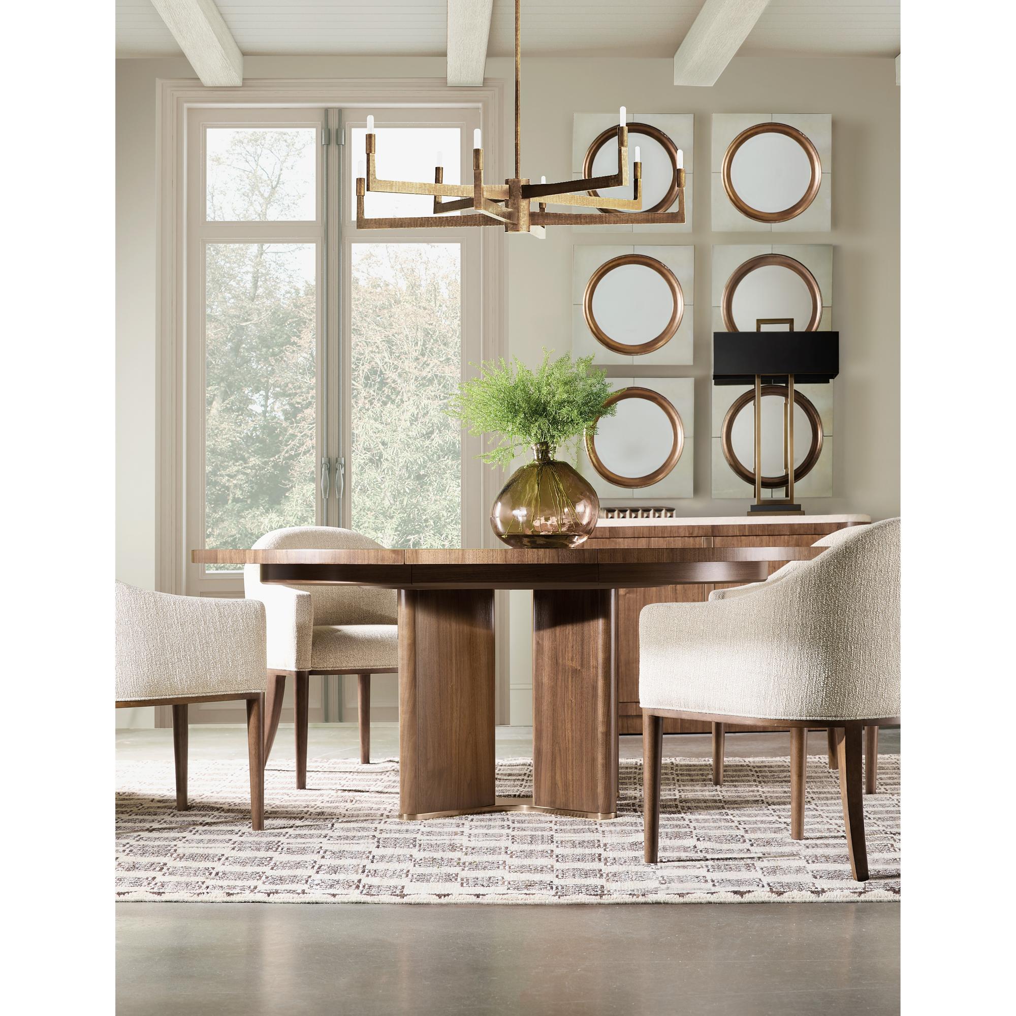 Eleana Round Dining Table with One 20-inch Leaf 6 Eleana Round Dining Table with One 20-inch Leaf - Image 6