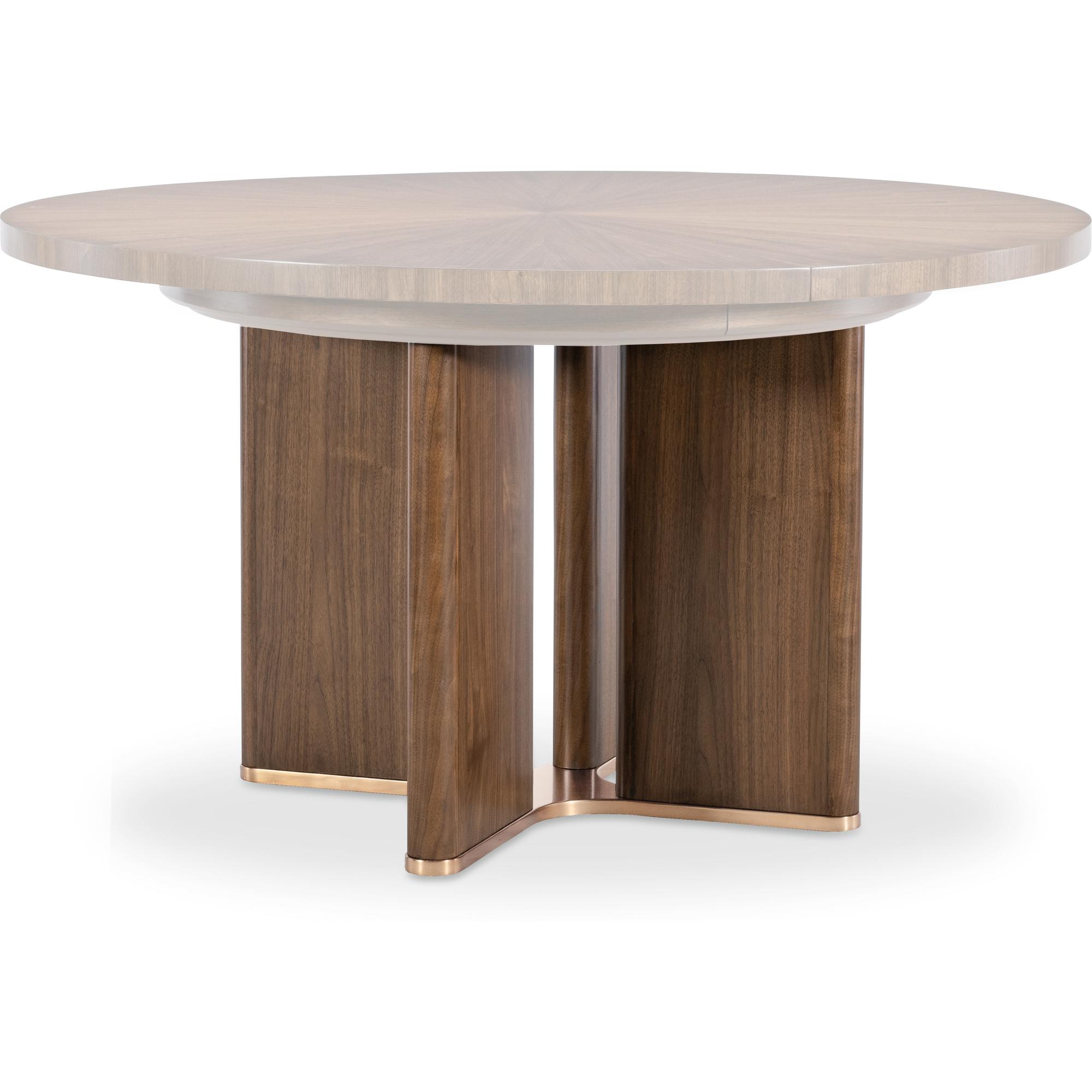 Eleana Round Dining Table with One 20-inch Leaf 8 Eleana Round Dining Table with One 20-inch Leaf - Image 8
