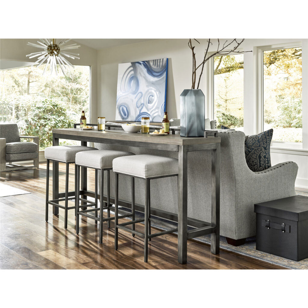 Curated Mitchell Console Table with 3 Stools - Image 4