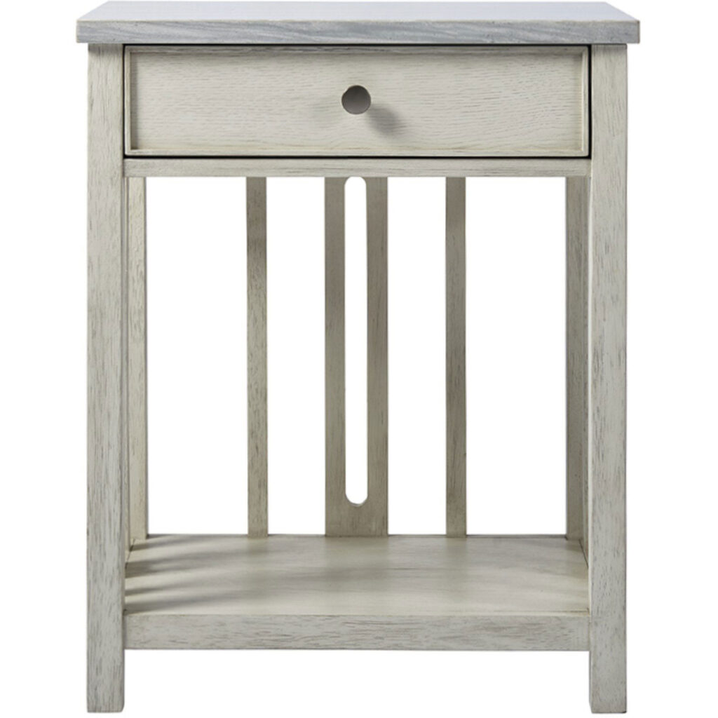 Escape-Coastal Living Bedside Table with Stone Top