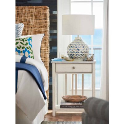 Escape-Coastal Living Bedside Table with Stone Top 833351 833 RS40 351