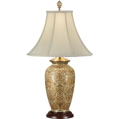 Gold Damask Lamp