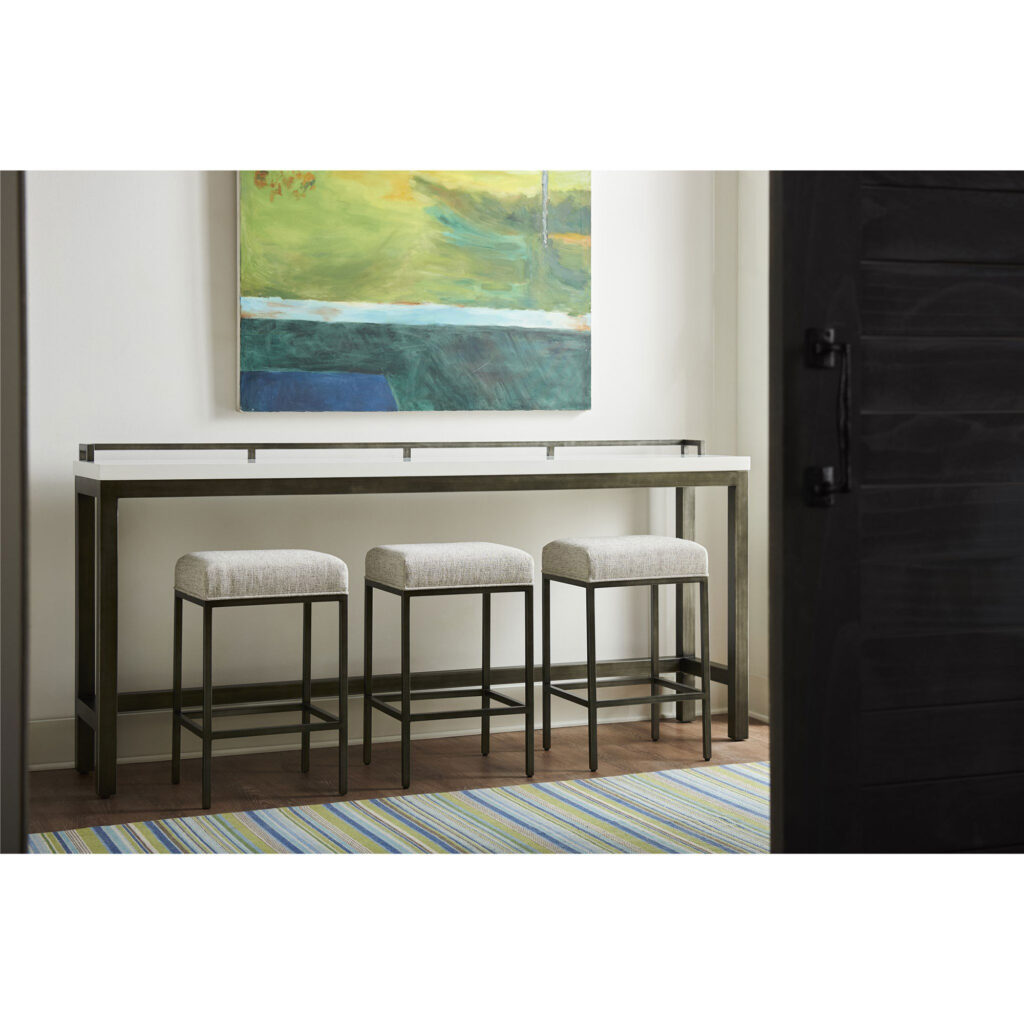 Curated Essence Console Table with Stools - Image 3