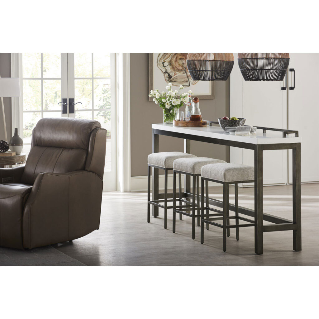 Curated Essence Console Table with Stools - Image 2