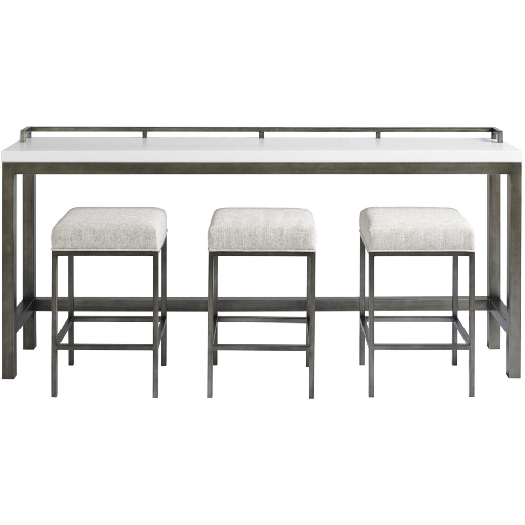 Curated Essence Console Table with Stools