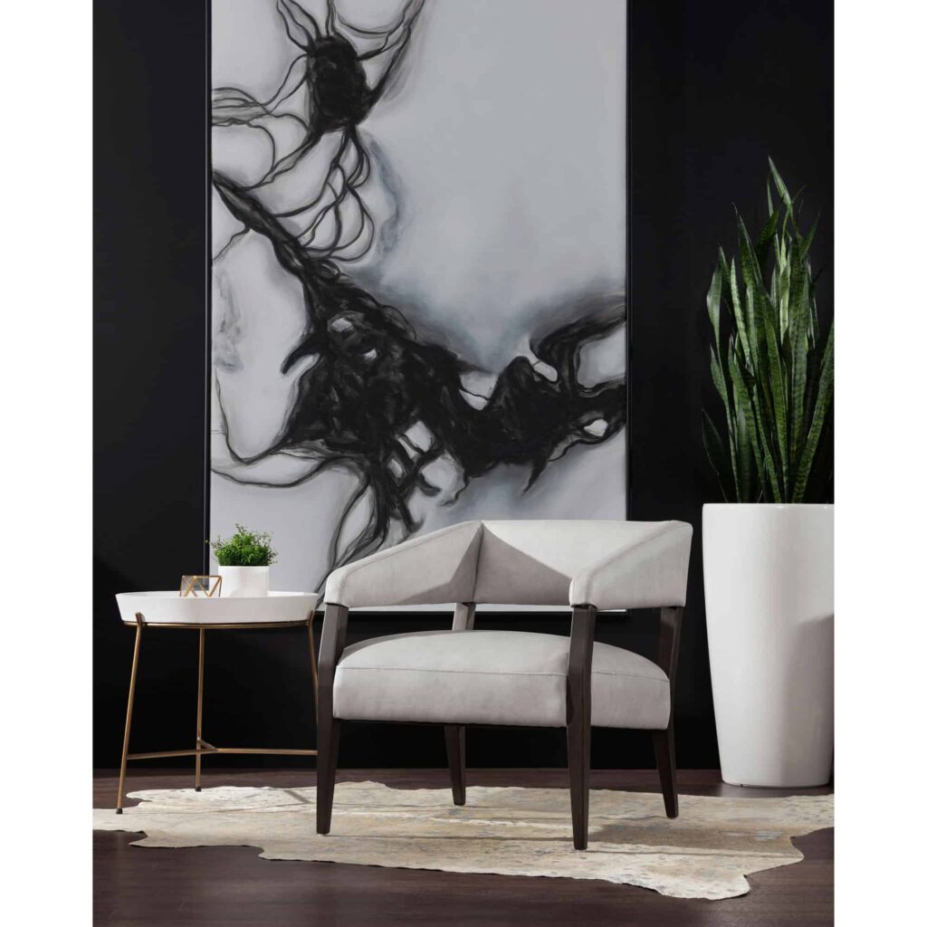 Smoke Screen - 72" X 48" - Black Floater Frame - Image 3