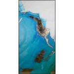 Blue Lagoon (Set Of 3) - 30" X 60" - Charcoal Floater Frame 9 Blue Lagoon (Set Of 3) - 30" X 60" - Charcoal Floater Frame A0241 A0241 BLUE LAGOON 2