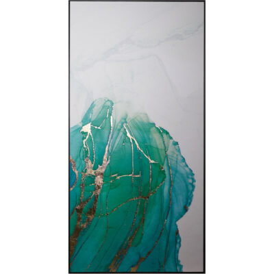 Blue Lagoon (Set Of 3) - 30" X 60" - Charcoal Floater Frame A0241 A0241 BLUE LAGOON 3