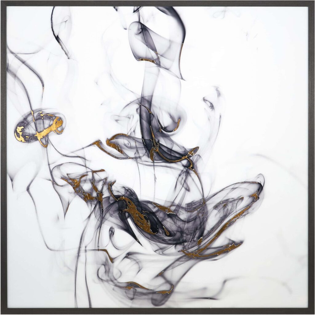 Smoldering - 48" X 48" - Charcoal Frame