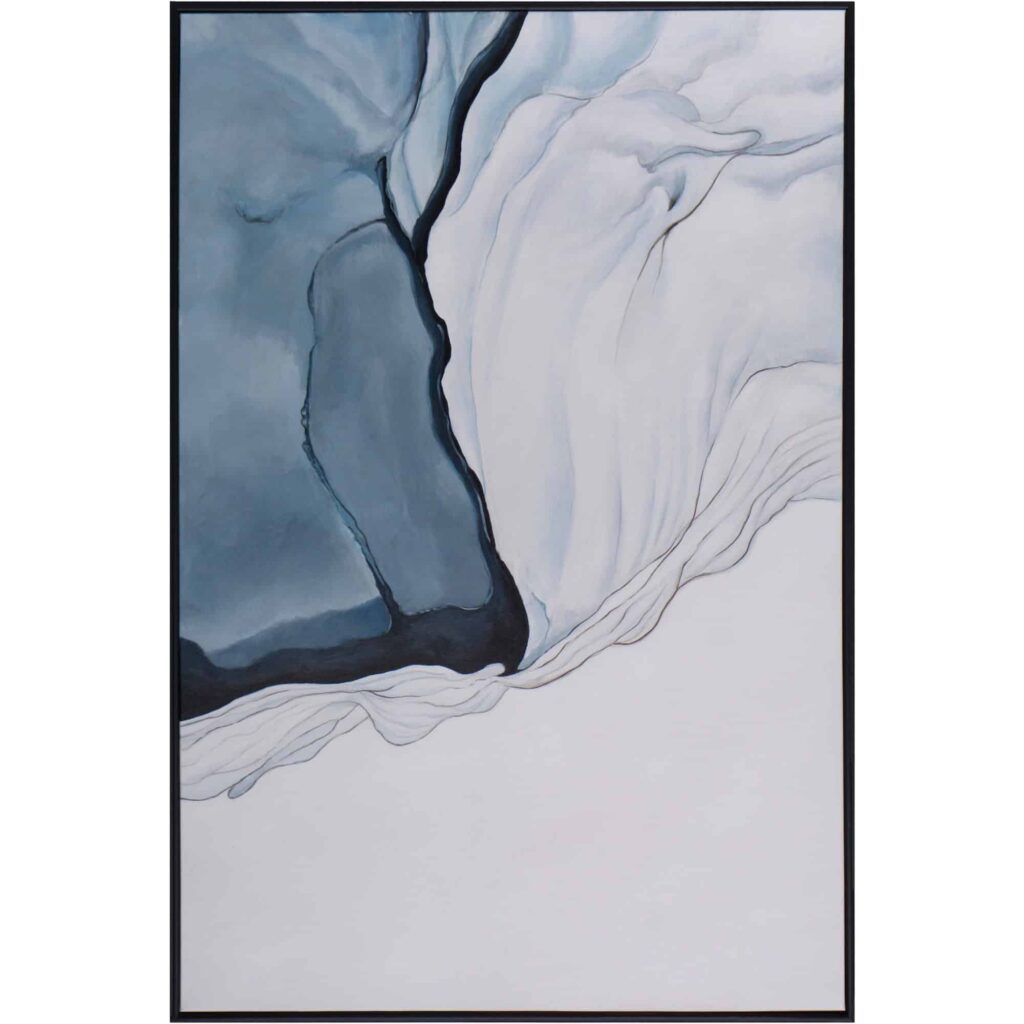 Glacial Rock - 48" X 72" - Black Floater Frame