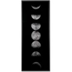 Moon Phases - 72" X 30" - Charcoal Frame