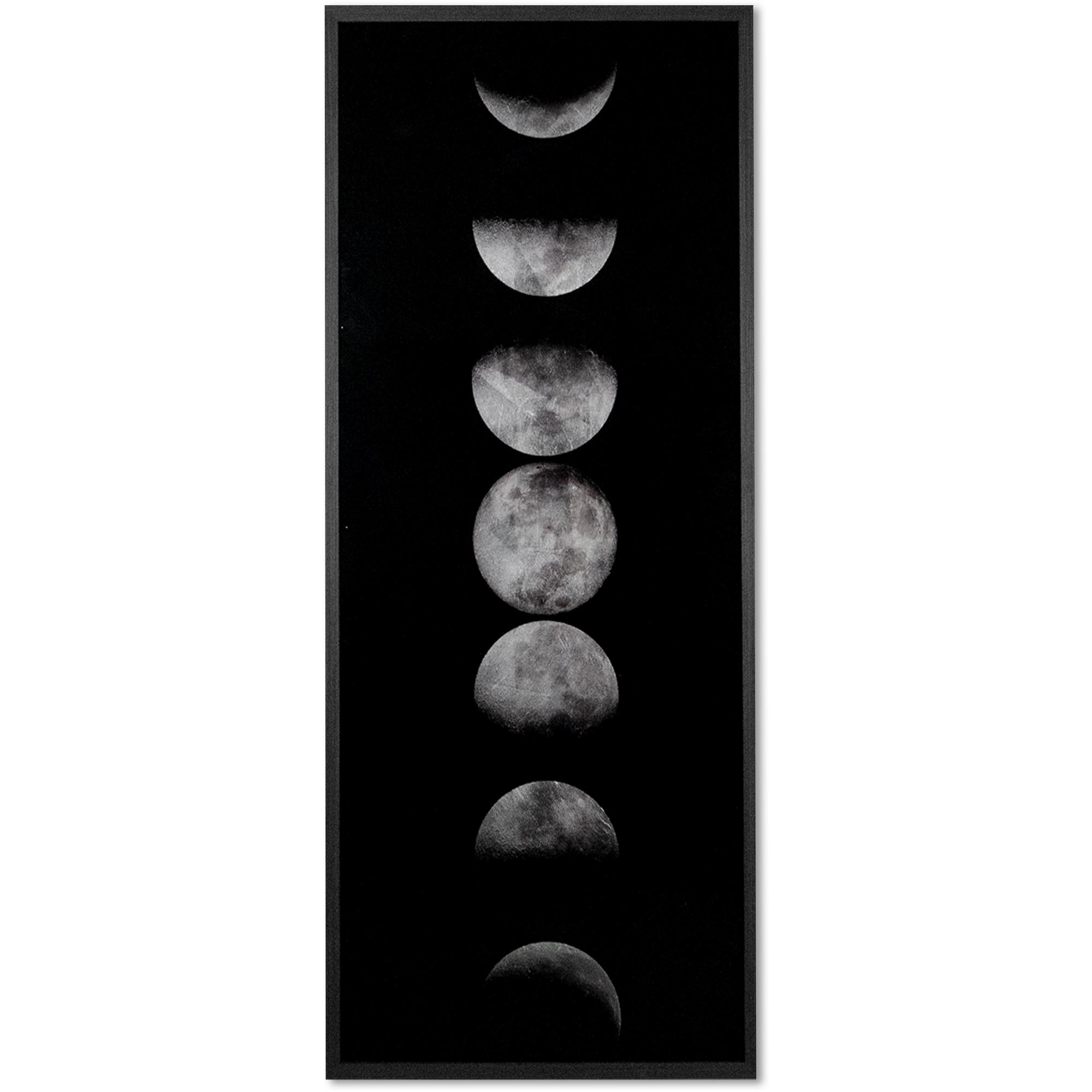 Moon Phases - 72" X 30" - Charcoal Frame 1 Moon Phases - 72" X 30" - Charcoal Frame