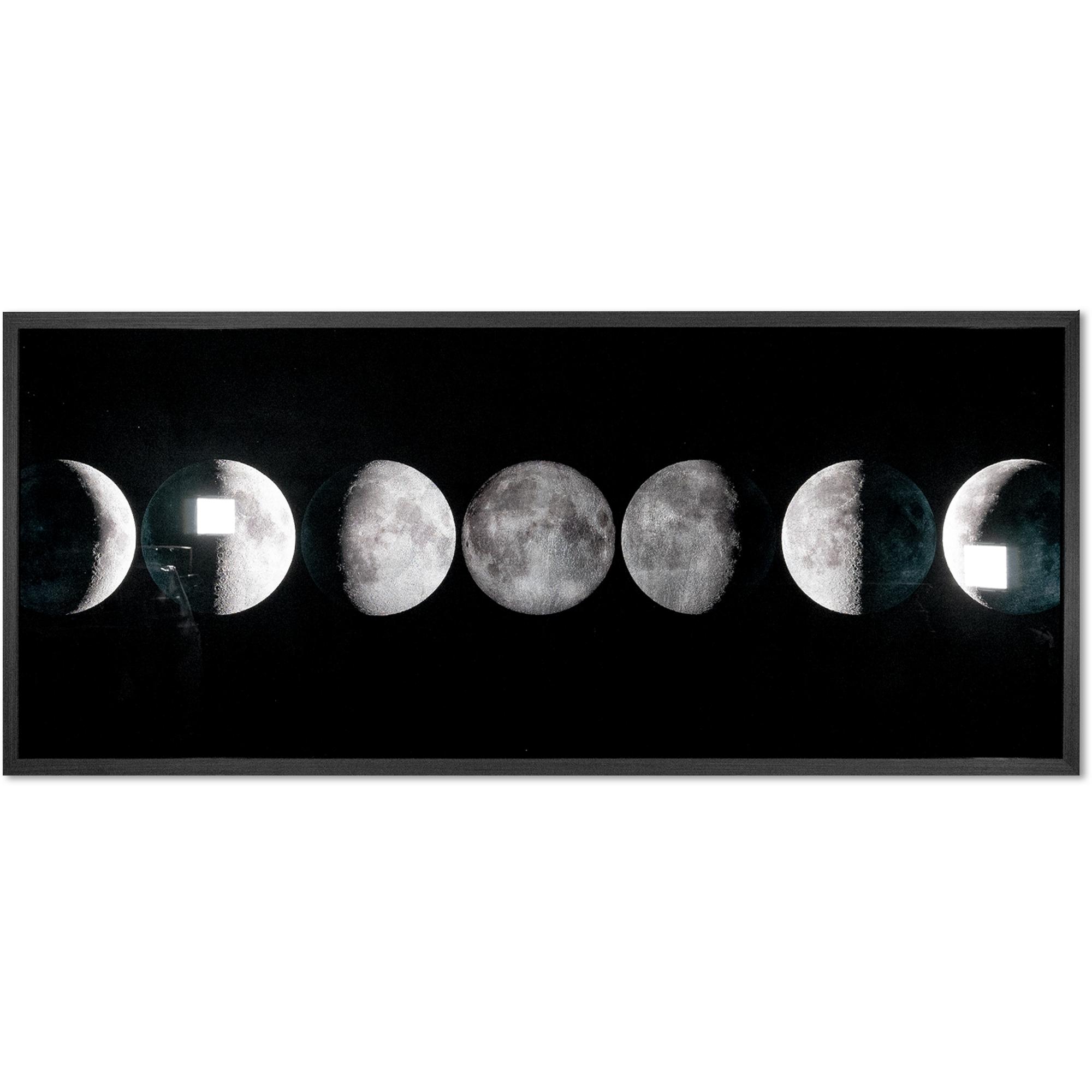Moon Phases - 72" X 30" - Charcoal Frame 2 Moon Phases - 72" X 30" - Charcoal Frame - Image 2