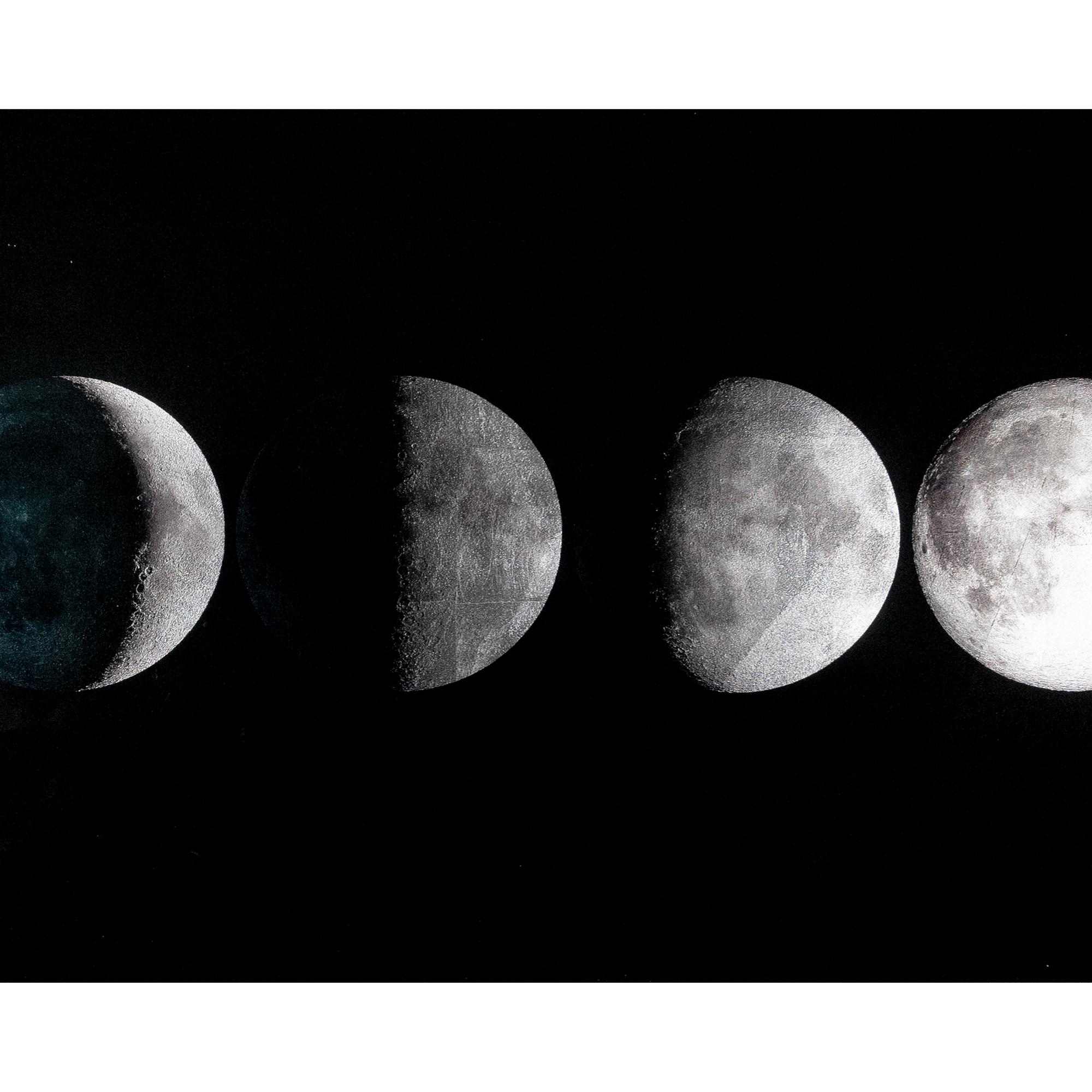 Moon Phases - 72" X 30" - Charcoal Frame 3 Moon Phases - 72" X 30" - Charcoal Frame - Image 3