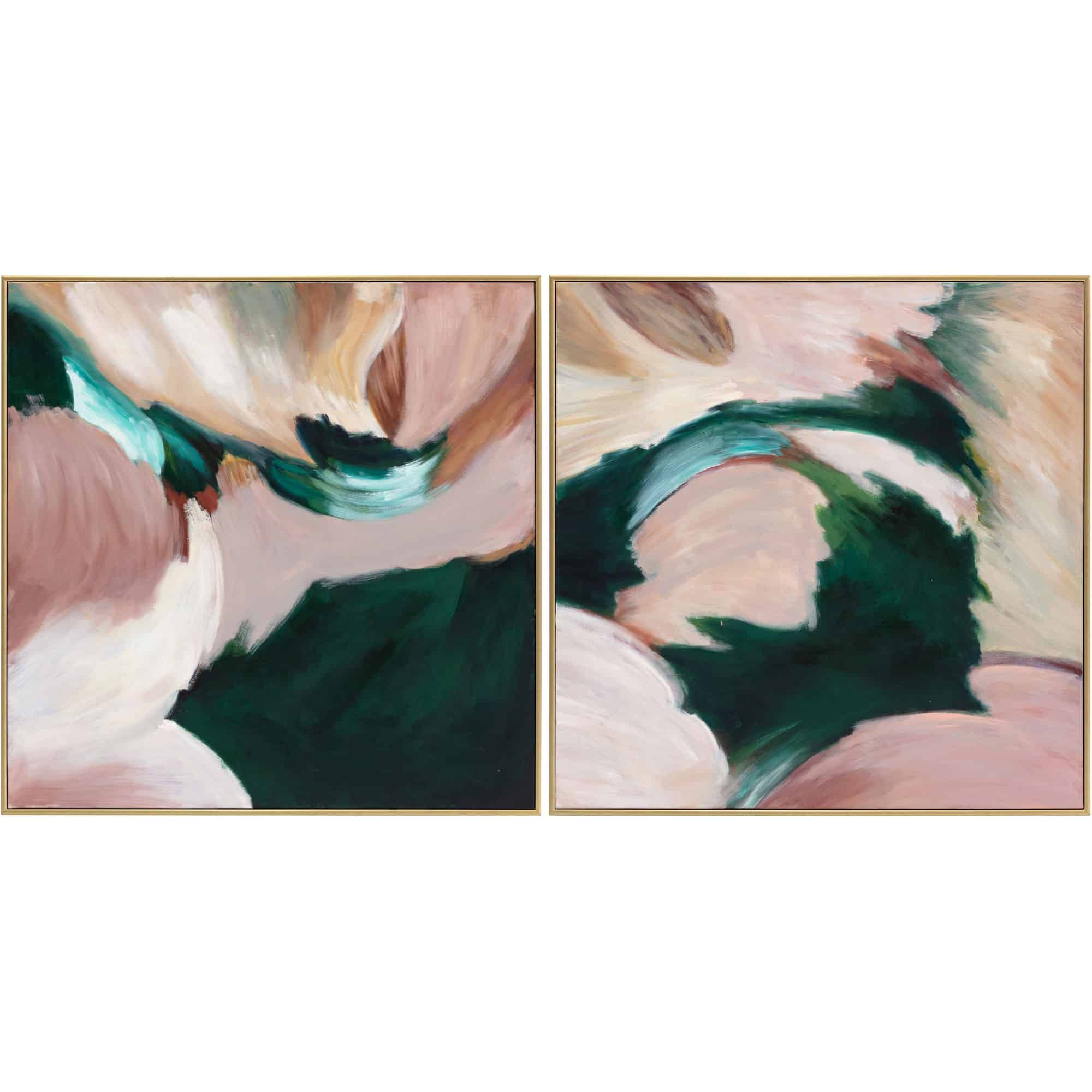 Wild Ones (Set Of 2) - 48" X 48" - Gold Floater Frame 1 Wild Ones (Set Of 2) - 48" X 48" - Gold Floater Frame
