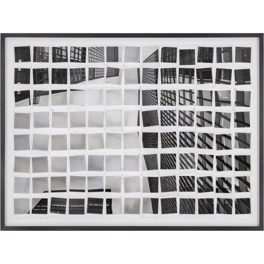 Picture In Polaroids - 50" X 35" - Black Frame