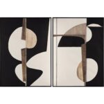 Good Neighbours (Set Of 2) - 40" X 54" - Black Floater Frame