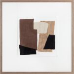 Family Dynamics I - 40" X 40" - Medium Brown Frame