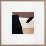 Family Dynamics Ii - 40" X 40" - Medium Brown Frame