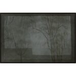 Enchanted Forest - 60" X 40" - Dark Brown Floater Frame - Green