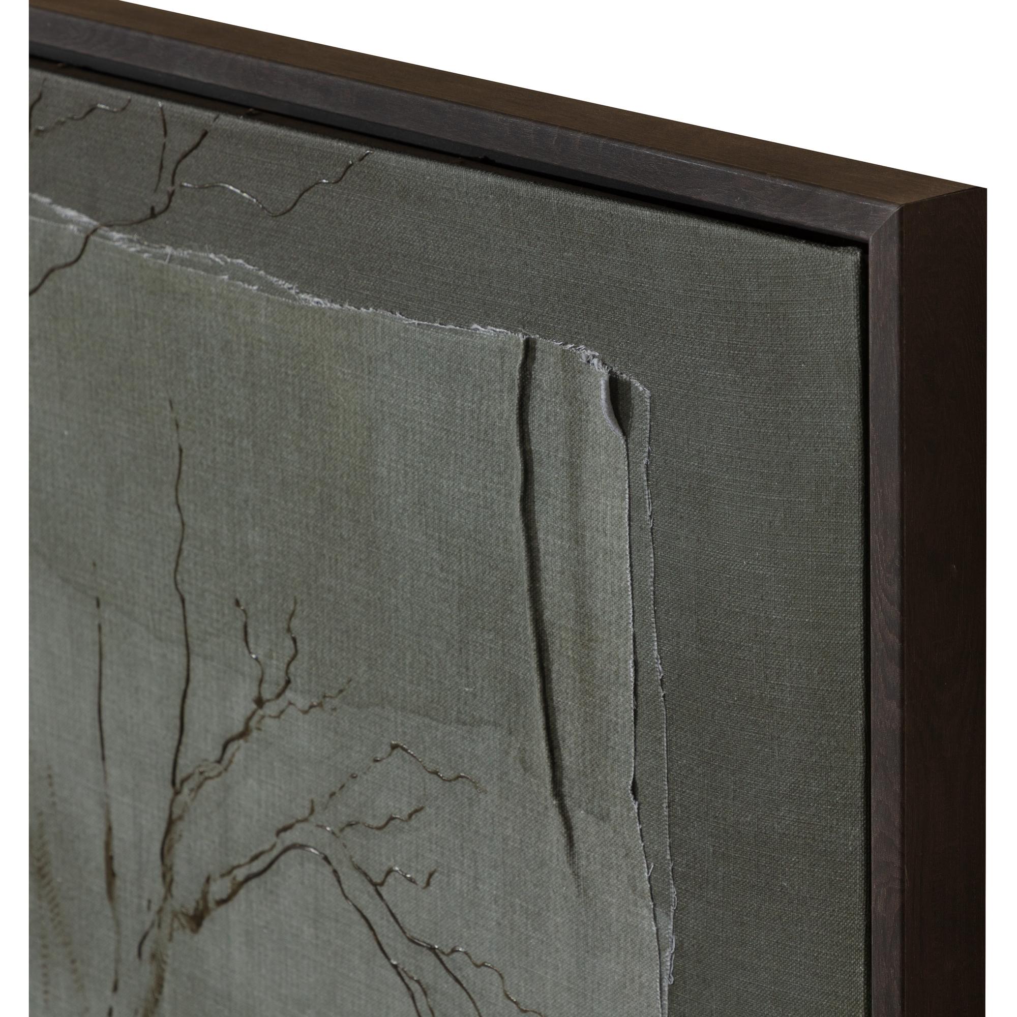 Enchanted Forest - 60" X 40" - Dark Brown Floater Frame - Green 2 Enchanted Forest - 60" X 40" - Dark Brown Floater Frame - Green - Image 2