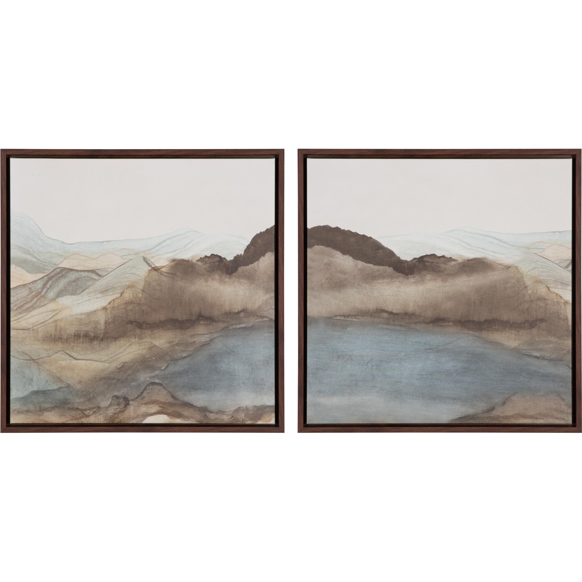 Cordillera I - 24" X 24" - Brown Floater Frame 2 Cordillera I - 24" X 24" - Brown Floater Frame - Image 2