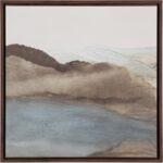 Cordillera Ii 24" X 24" - Brown Floater Frame