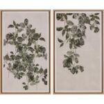 Botanical Study I - 18.5" X 31" - Natural Floater Frame 8 Botanical Study I - 18.5" X 31" - Natural Floater Frame - Image 2