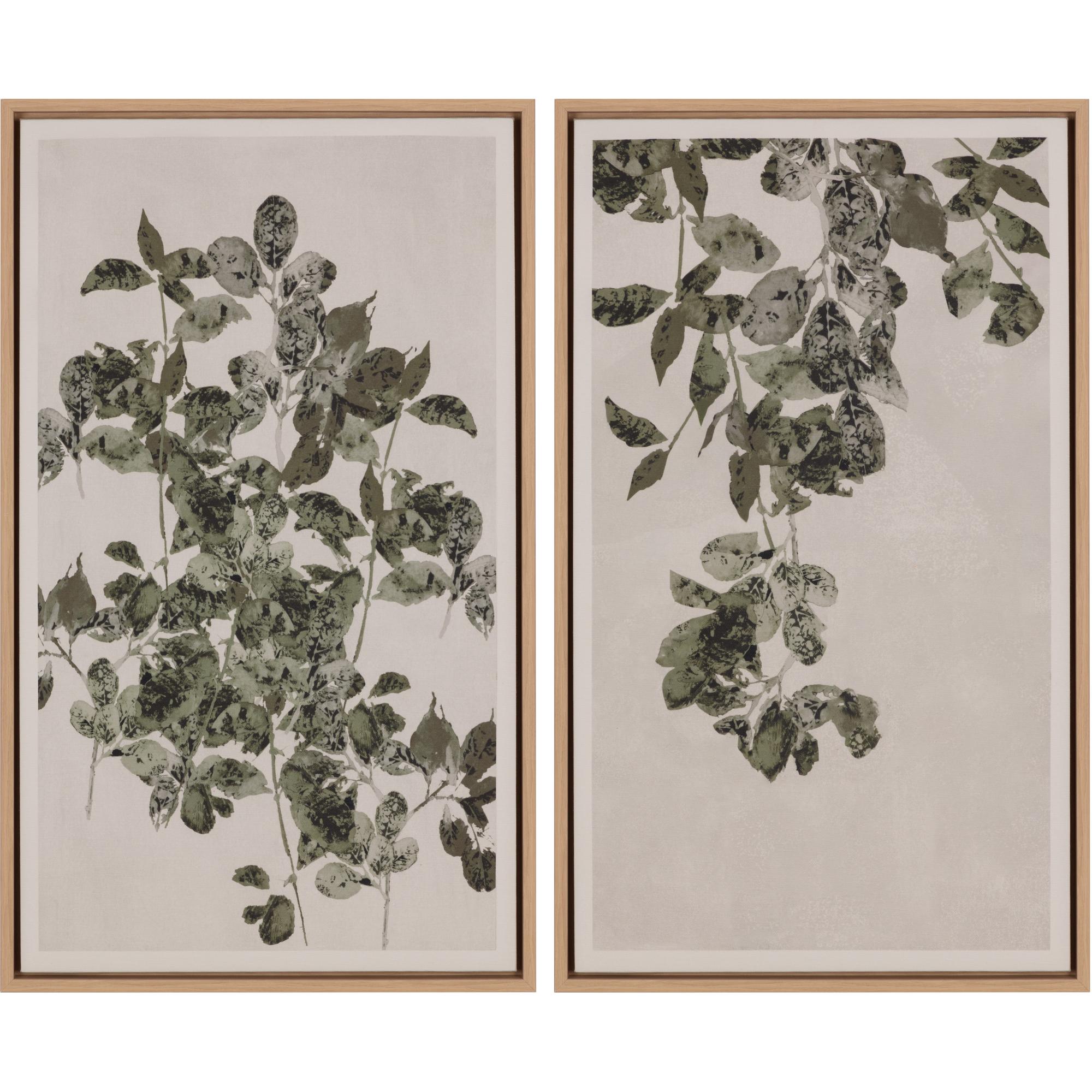 Botanical Study Ii - 18.5" X 31" - Natural Floater Frame 2 Botanical Study Ii - 18.5" X 31" - Natural Floater Frame - Image 2