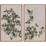 Botanical Study Iii - 18.5" X 31" - Natural Floater Frame 8 Botanical Study Iii - 18.5" X 31" - Natural Floater Frame - Image 2