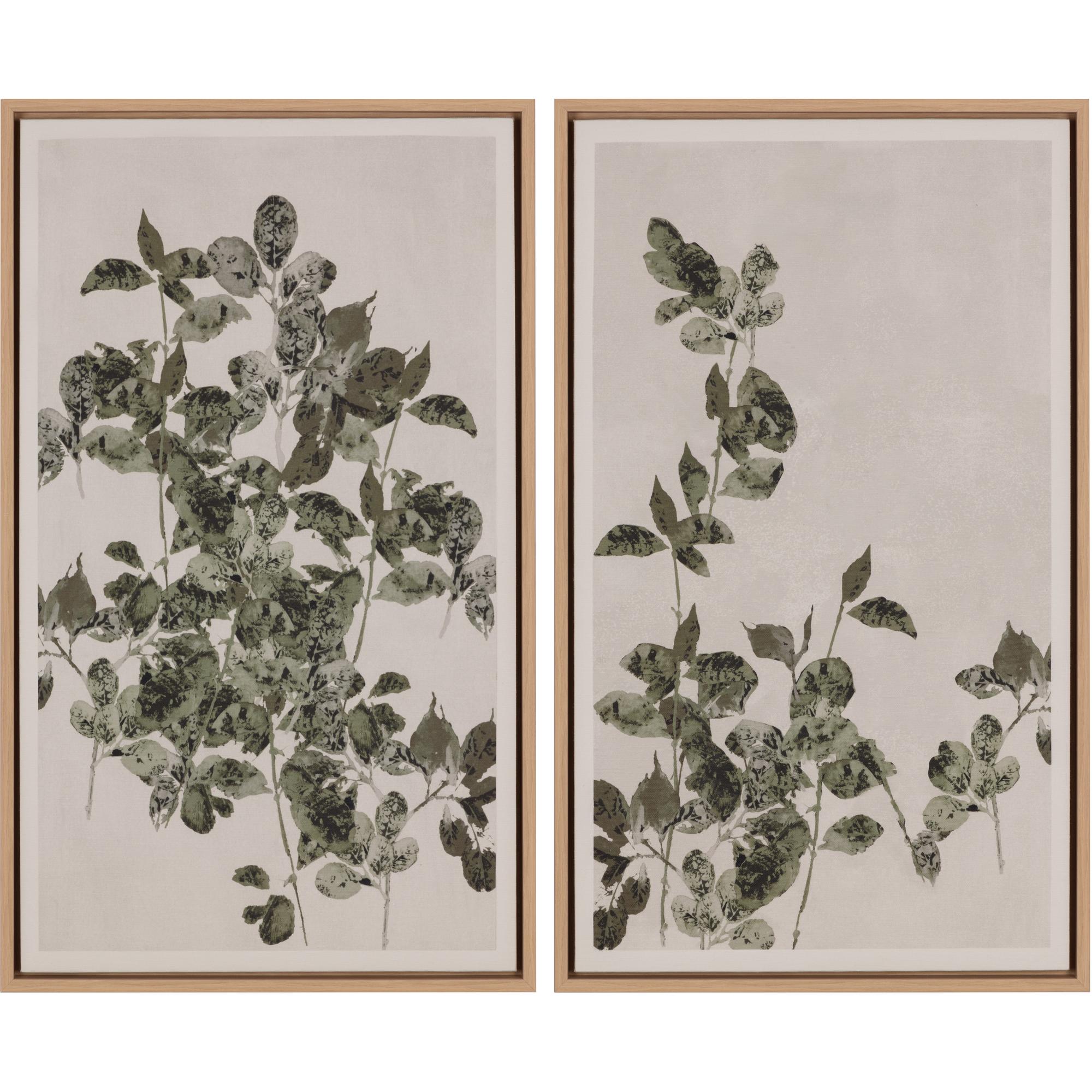 Botanical Study Iii - 18.5" X 31" - Natural Floater Frame 2 Botanical Study Iii - 18.5" X 31" - Natural Floater Frame - Image 2