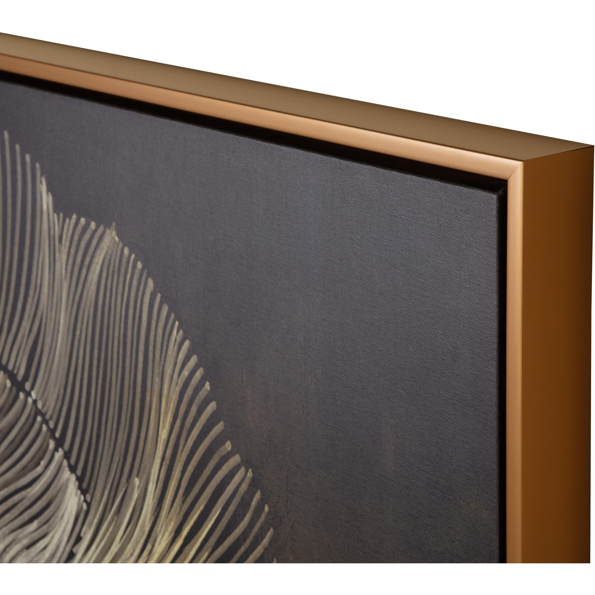 Moonflower - 60" X 60" - Satin Gold Floater Frame 2 Moonflower - 60" X 60" - Satin Gold Floater Frame - Image 2