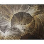 Moonflower - 60" X 60" - Satin Gold Floater Frame 8 Moonflower - 60" X 60" - Satin Gold Floater Frame - Image 3