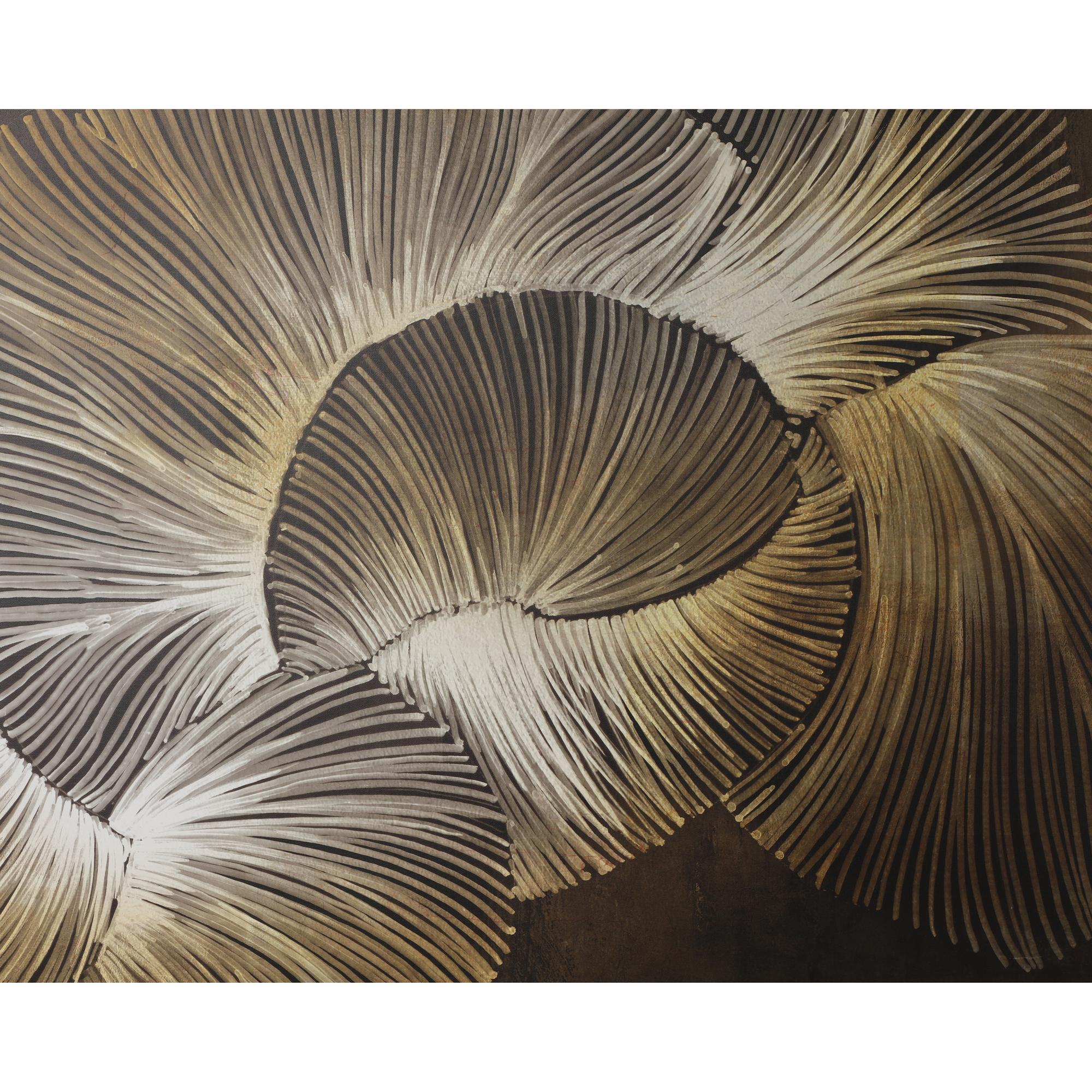 Moonflower - 60" X 60" - Satin Gold Floater Frame 3 Moonflower - 60" X 60" - Satin Gold Floater Frame - Image 3