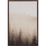 Mistwood I - 20" X 30" - Brown Floater Frame