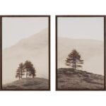 Together Alone Ii - 20" X 30" - Brown Floater Frame 8 Together Alone Ii - 20" X 30" - Brown Floater Frame - Image 2