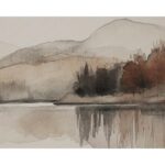 Silent Lake I - 20" X 30" - Brown Floater Frame 12 Silent Lake I - 20" X 30" - Brown Floater Frame - Image 4