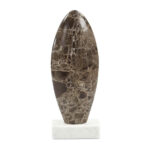 Boda Sculpture Dark Emperador Marble
