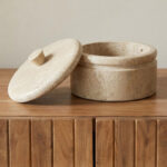 Valencia Round Travertine Box - Image 4