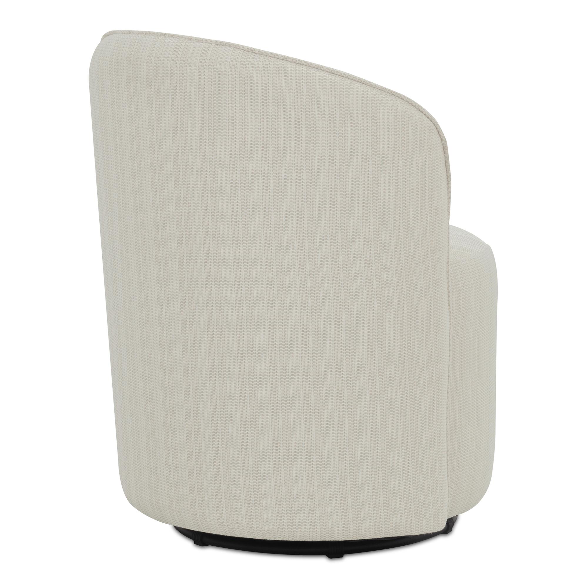 Sylvie Outdoor Swivel Dining Chair Cream 3 Sylvie Outdoor Swivel Dining Chair Cream - Image 3