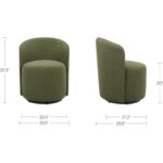 Sylvie Outdoor Swivel Dining Chair Green AZ-1001-16 AZ 1001 16 70