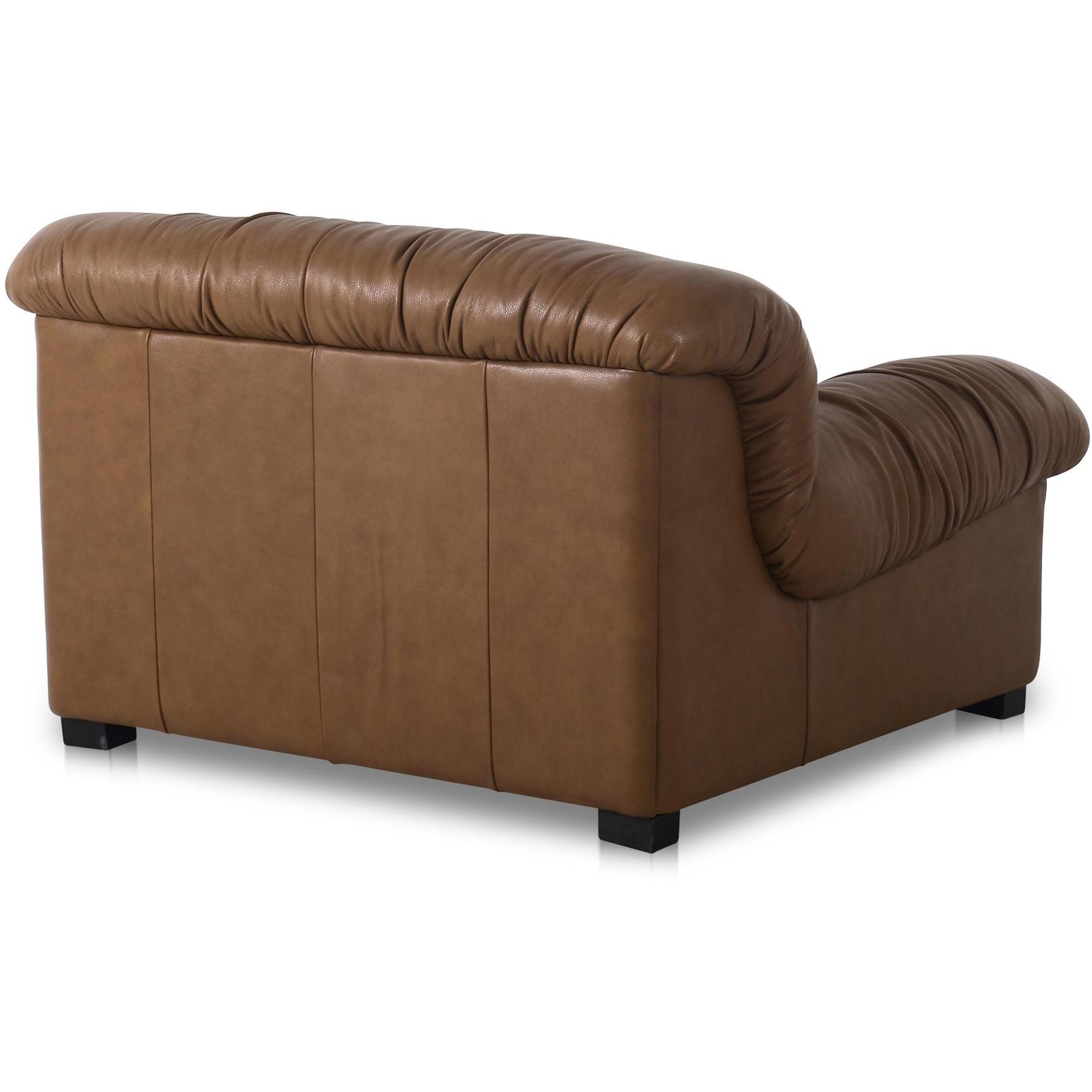 Halston Lounge Chair Tan Leather 3 Halston Lounge Chair Tan Leather - Image 3