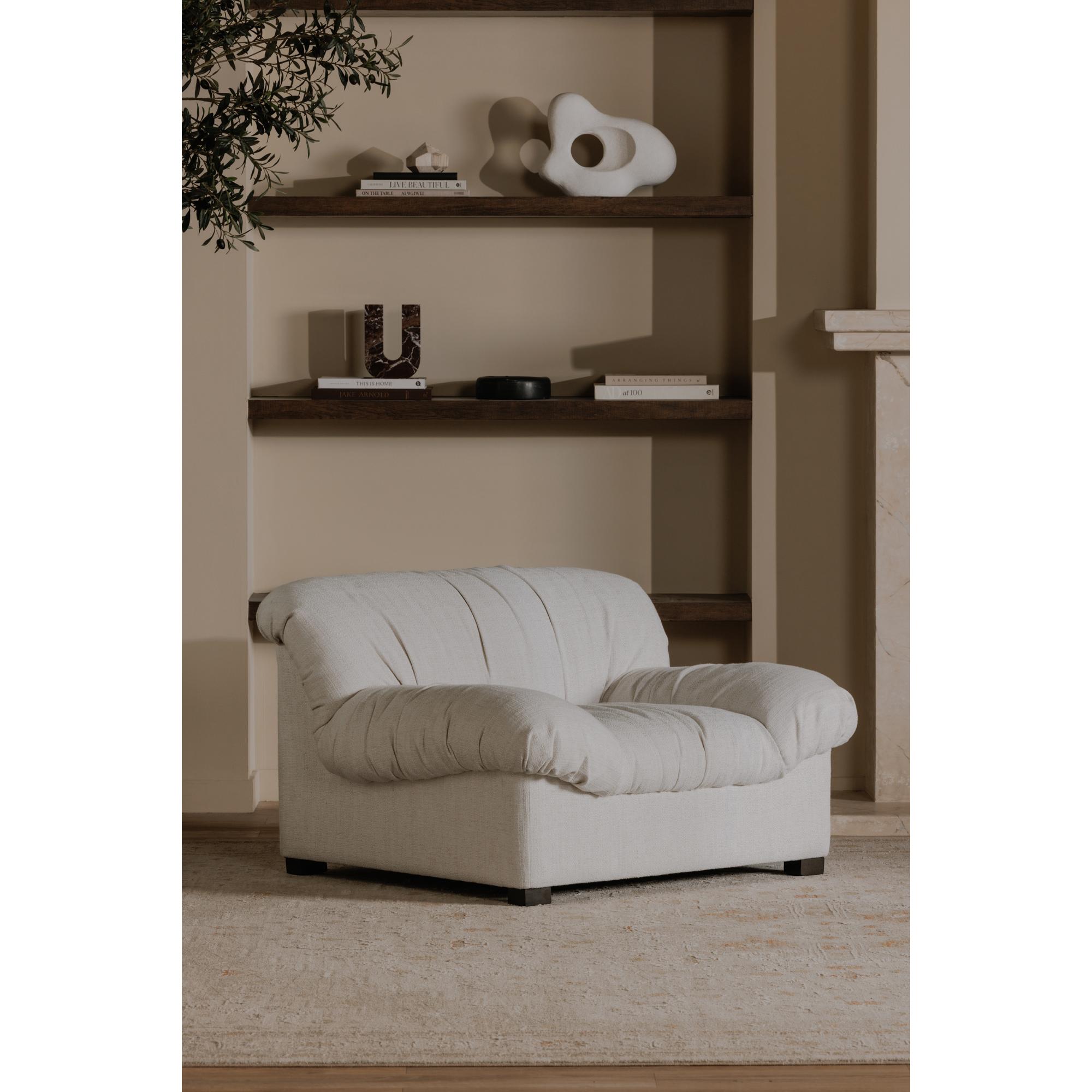 Halston Lounge Chair Flecked Oat 6 Halston Lounge Chair Flecked Oat - Image 6