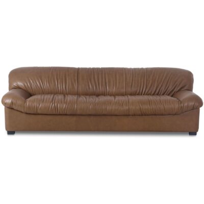 Halston Sofa Tan Leather