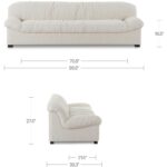 Halston Sofa Flecked Oat 19 Halston Sofa Flecked Oat AZ-1005-05 AZ 1005 05 70