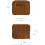 Robson Swivel Chair Toffee AZ-1007-03 AZ 1007 03 70 dim