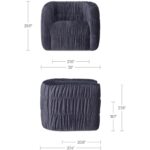 Robson Swivel Chair Navy 5 Robson Swivel Chair Navy AZ-1007-46 AZ 1007 46 70 dim