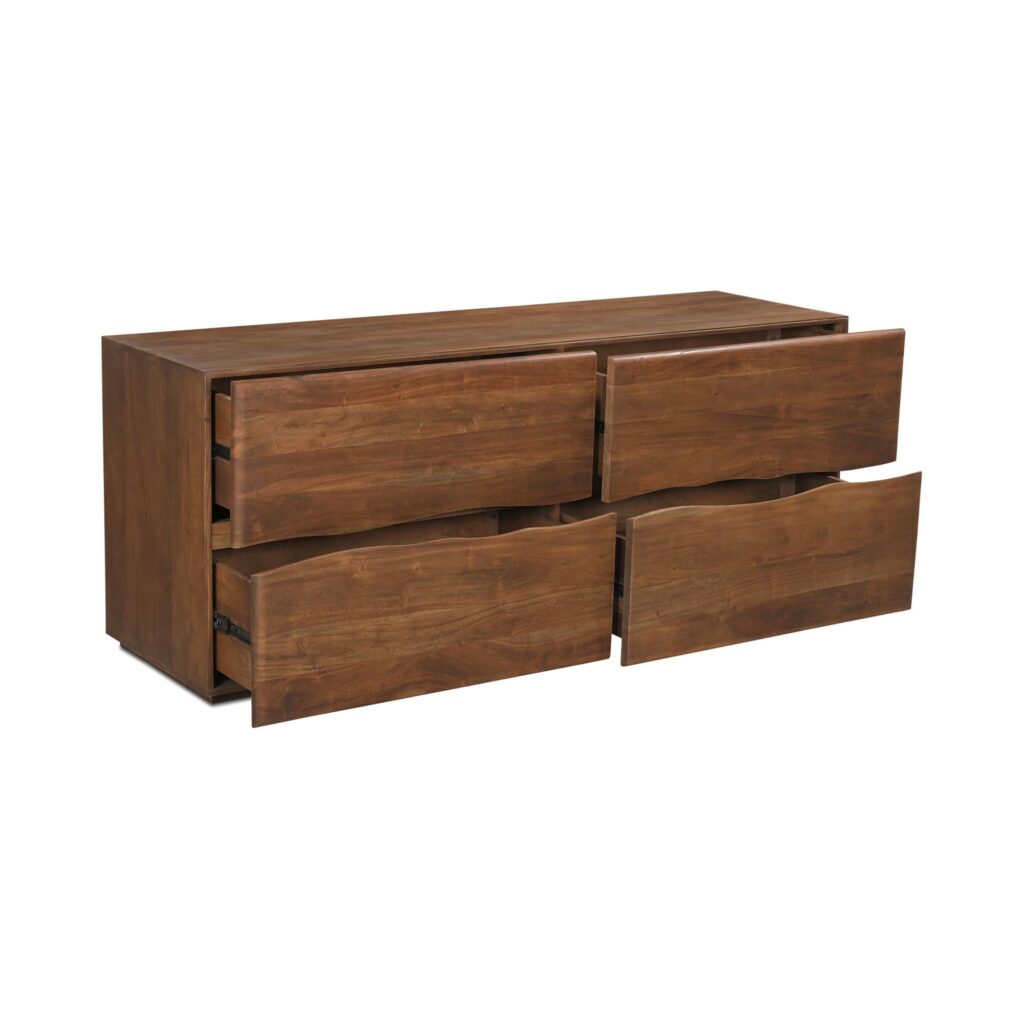 Watson 4 Drawer Dresser Brown - Image 5