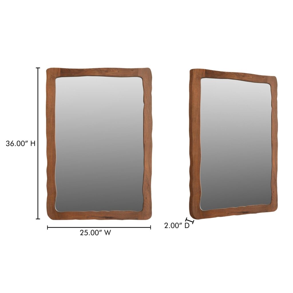 Ellis Small Mirror Brown - Image 4